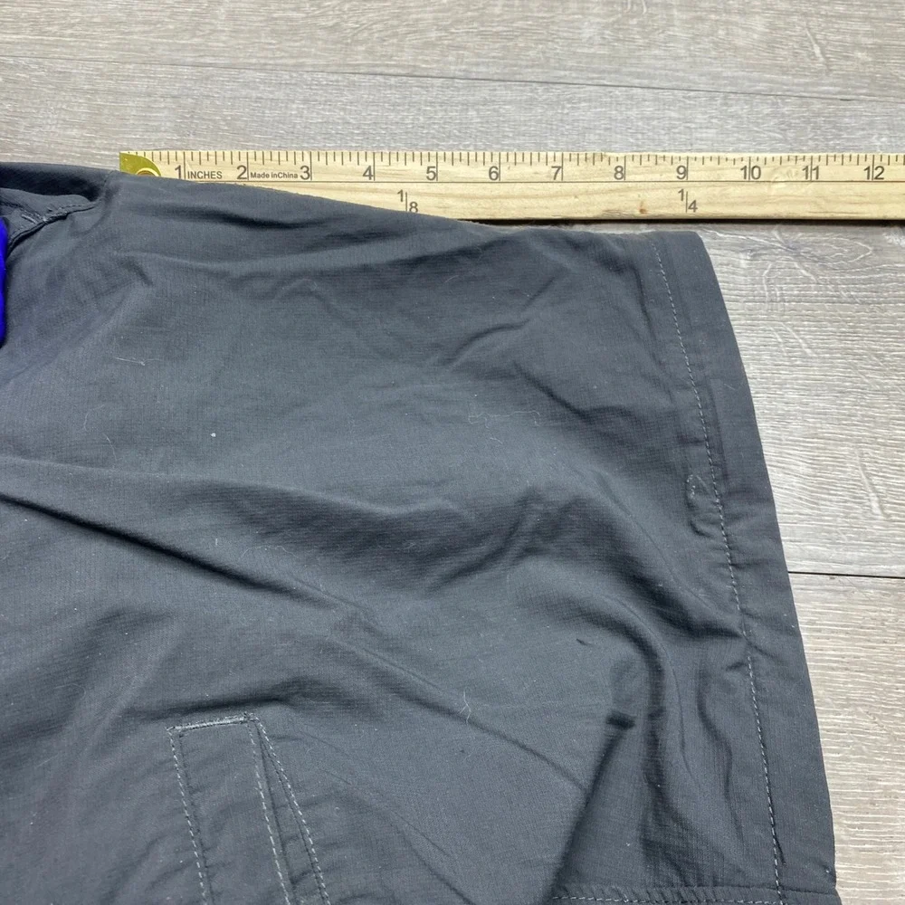 The North Face Pants Convertible Hiking Mens 38 Short Black Nylon Cargo Trekking